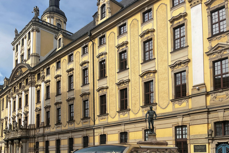 Tour di 1,5 ore in minibus elettrico tra i nani di Wrocław e le sue attrazioni1 ora: Città Vecchia, Università, Mercato, Isola della Cattedrale