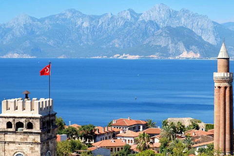 Side: Antalya City Tour With Boat Trip &amp; WaterfallSelf Guided Basic Option İncludes Transportation