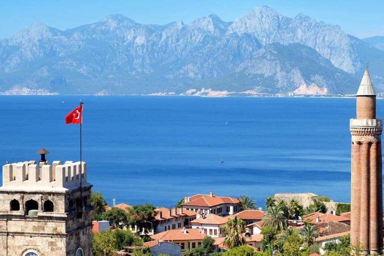 Side: Antalya City Tour With Boat Trip &amp; WaterfallSelf Guided Basic Option İncludes Transportation