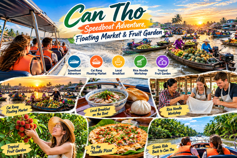 Can Tho: Mekong Speedboat, Floating Market & Fruit Garden