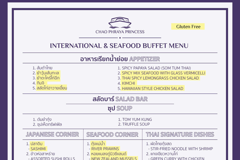 Bangkok: Chao Phraya Princess Dinner Cruise with Live Music ASIATIQUE Pier - Chao Phraya Princess Dinner Cruise