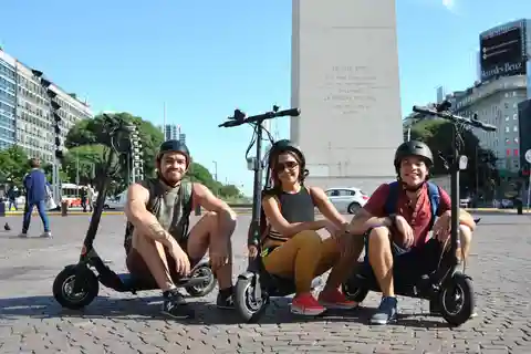Downtown Buenos Aires in an electric scooter: easy and fun