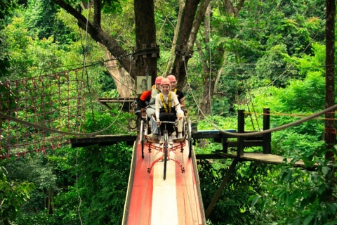 Chiang Mai: Pongyang Jungle Coaster & ZiplineJungle Bike 1 runda