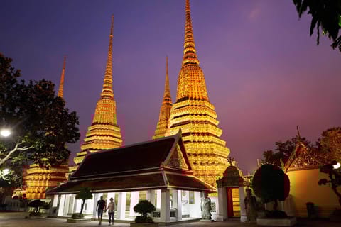 Bangkok: Grand Palace, Wat Arun and Wat Pho Evening Tour