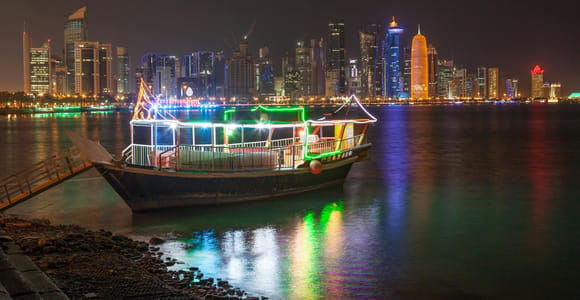 Doha: Evening Dhow Cruise with Panoramic Skyline Views