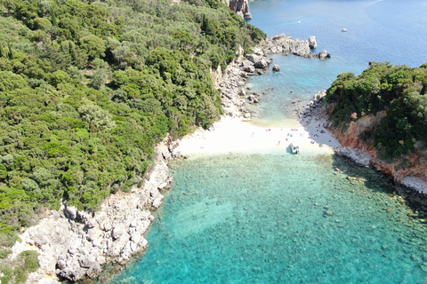 Paleokastritsa: Kasteli, Blue Caves, & Limni Beach Boat Trip