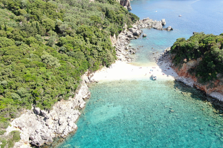 Paleokastritsa: Kasteli, Blue Caves, & Limni Beach Boat Trip