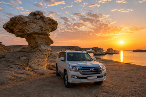 From Doha: North and West Qatar Guided Tour with Transfers Group tour: North and West Qatar Guided Tour with Transfers