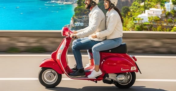 Amalfi Coast: Private Vespa Tour Self-Drive with Tourist Guide