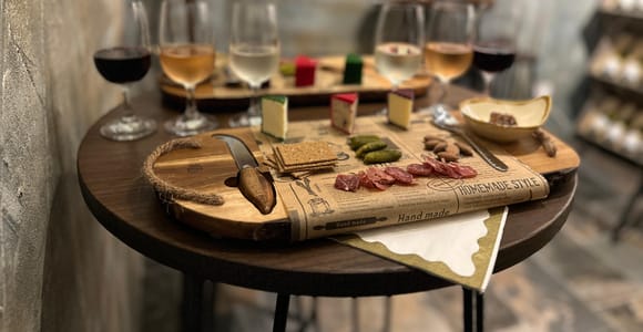 Die Stadt Bath: Britische Wein- und Käseverkostung