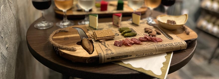 Ville de Bath : Dégustation de vins et fromages britanniques