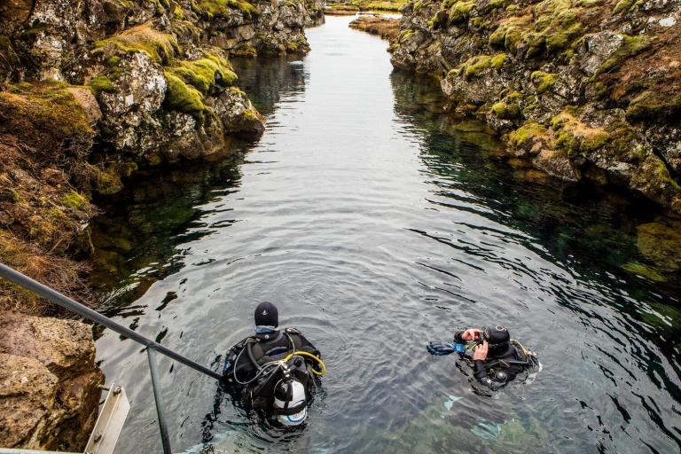 Diving in Silfra Fissure in Thingvellir National Park Silfra Fissure Dives in Þingvellir Park from Reykjavík