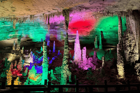 Zhangjiajie: Baofeng Lake or Huanglong Cave Day Trip Baofeng Lake + Junsheng Painting Academy or Tujia Brocade