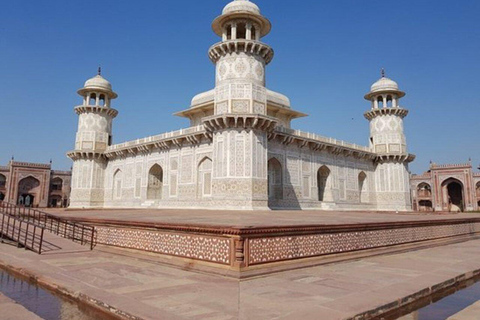 From Delhi: Private Taj Mahal & Agra Day Trip by Fast Train Private Live Tour Guide Only