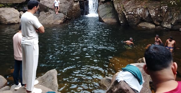 Polgampola Waterfall Tour by Tuk Tuks From Bentota area