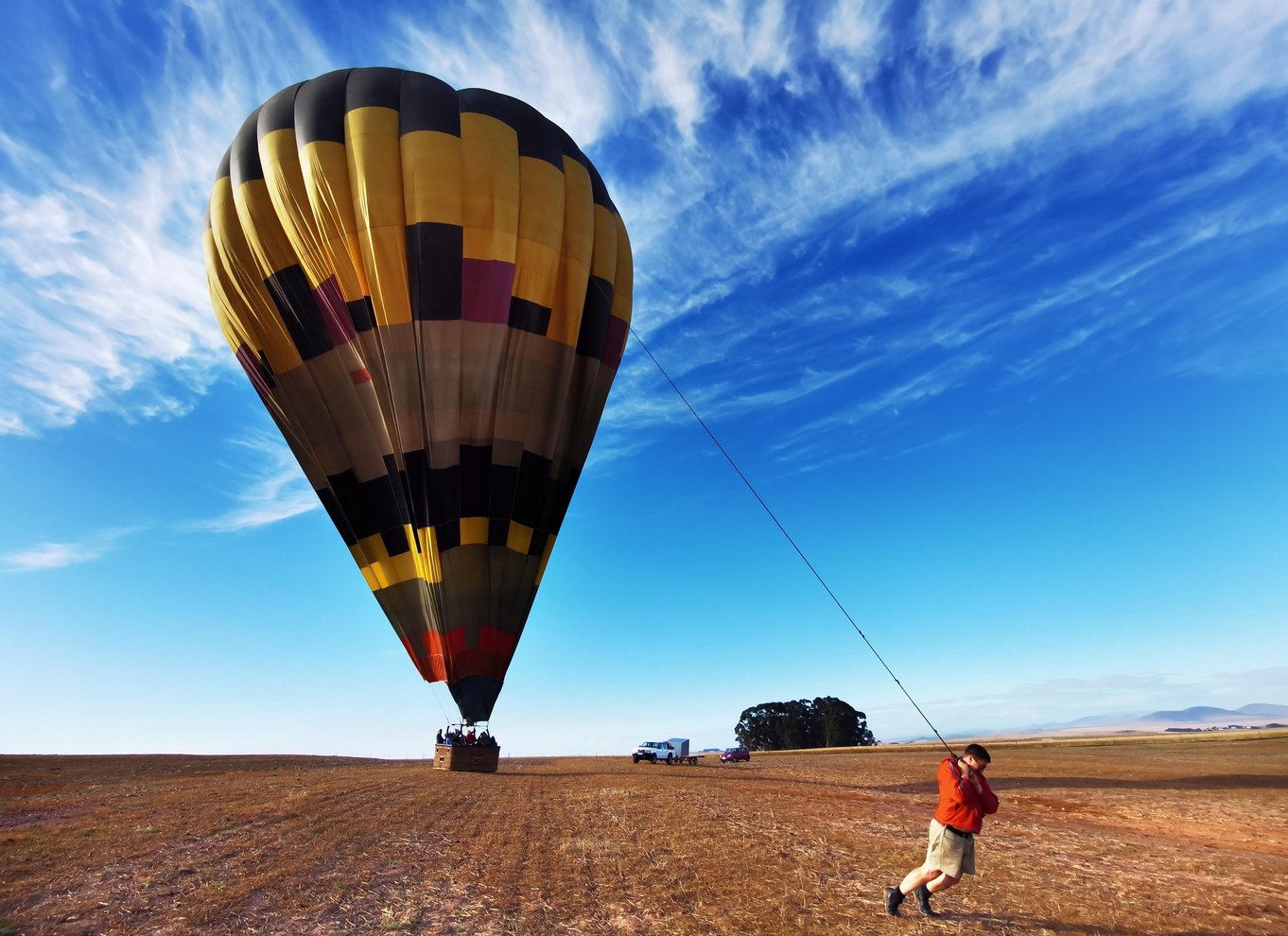 Varmluftsballon og Cape Wine-områder Privat guidet tur