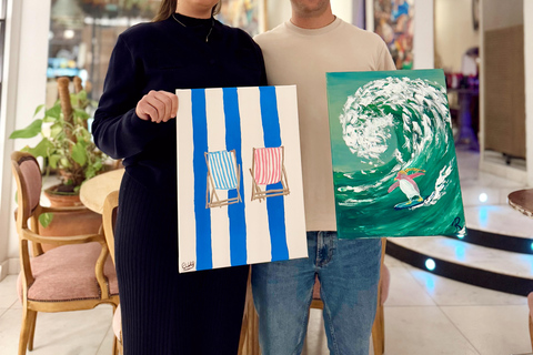Alicante: Private Art Experience for Couples – Paint & Sip
