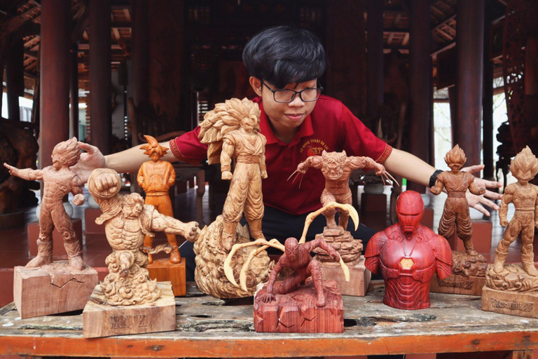 Hoi An: Clase de 3 horas de talla en madera con un artista local