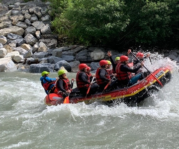 Stegenwald near Werfen: Sport rafting on the Salzach