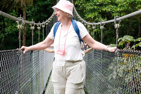 La Fortuna: Tour dei ponti sospesi e della zip line con pranzo