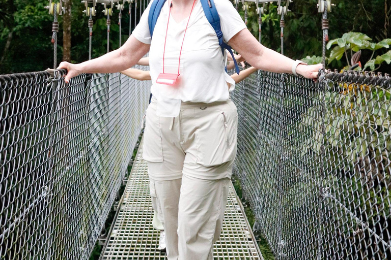 La Fortuna: Tour dei ponti sospesi e della zip line con pranzo