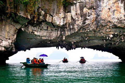 Ha Long Bay Luxury Day Cruise: Caves, Island & Sunset Escape Private Tour Guide & Shared Car Transfer & Shared Cruise
