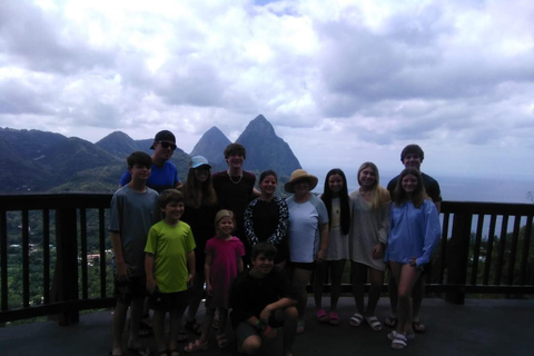 St. Lucia: Highlights Tour with mud baths and waterfalls