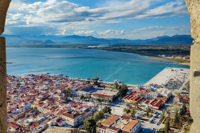 Privat dagsutflykt Korinthkanalen Mykene och Nafplio