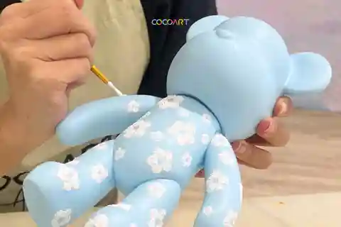 Atelier de peinture d'ours dans une maison de style
