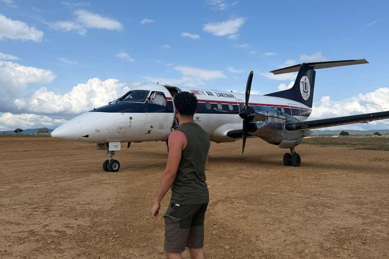 From Zanzibar: Mikumi Safari Day Trip with Flights and Lunch Mikumi Shared Safari without hotel transfer