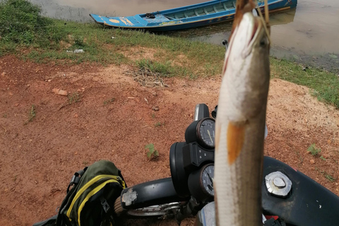 Siem Reap: Fiske i risfälten, i byarna i Siem Reap