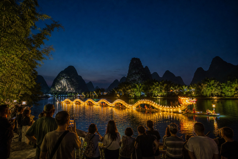 Yangshuo: Shangri-La Scenic Area & Yulong River Rafting Tour Half-Day Tour+Golden Dragon Viewing (Only Sat.)