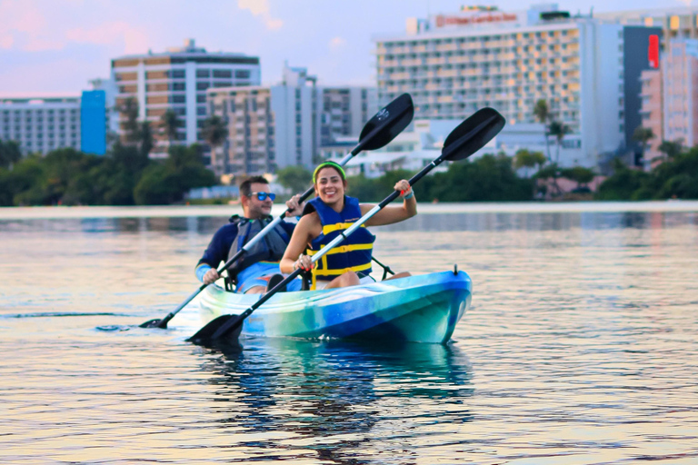 San Juan: Glow Kayak Tour and Salsa Experience on The beach