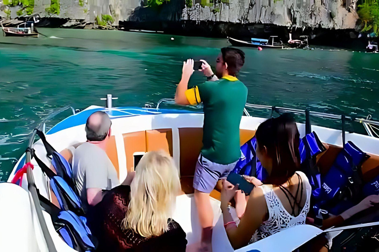 Phuket: Phi Phi, Maya, Khai ou Maiton ou Bamboo Island TourPasseio pelas ilhas Phi Phi, Maya e Khai em lancha rápida