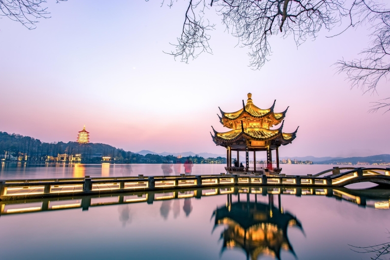 From Shanghai: Hangzhou Private Day Trip by Bullet Train English Guided Hangzhou Private Tour w/ Private Transfer