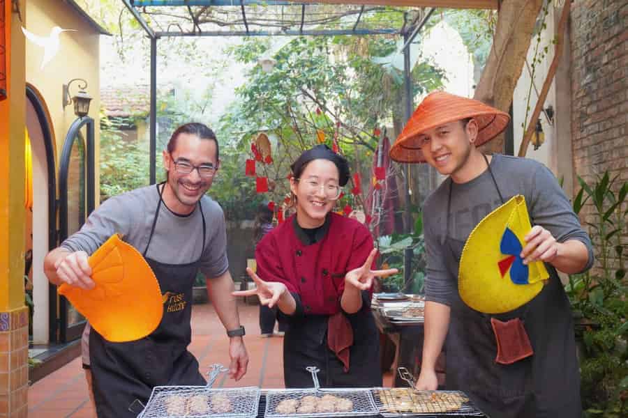 Hanoi-Kochkurs: Pho/Bun Cha/Nem + kostenloser Eier-/Salzkaffee. Foto: GetYourGuide