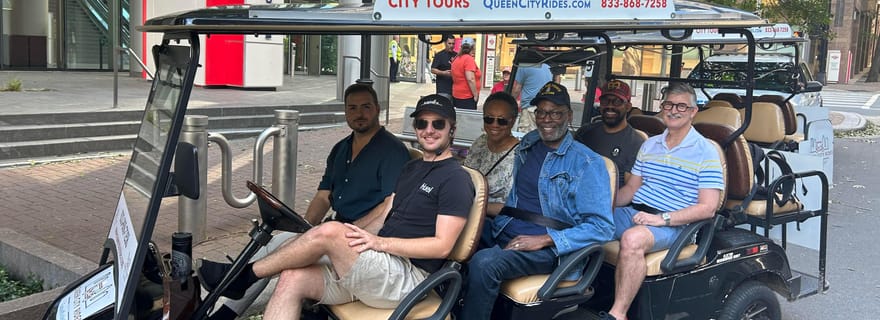 Originale tour storico di Charlotte in golf cart ecologico