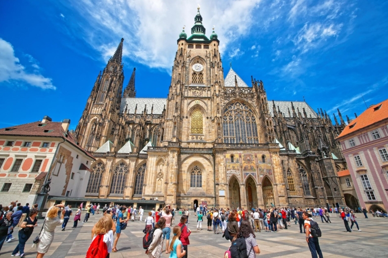 Kasteel Hradcany van Praag, rondleiding Sint-Vituskathedraal met kaartjes2 uur: Rondleiding Kasteel van Praag