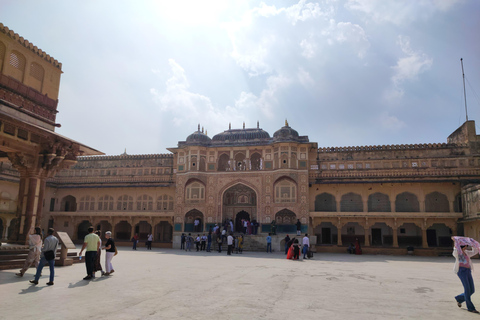 From Delhi: Same Day Jaipur City & Amer Fort Tour By Car Private Transportation, Tour Guide, Monument Tickets & Lunch