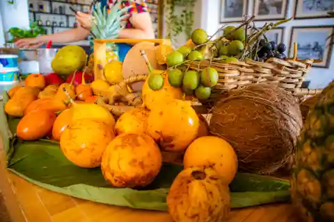 Degustação de frutas colombianas e sorvete de paila