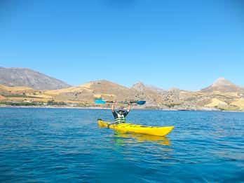 Rethymno: tour in kayak da mare e snorkeling