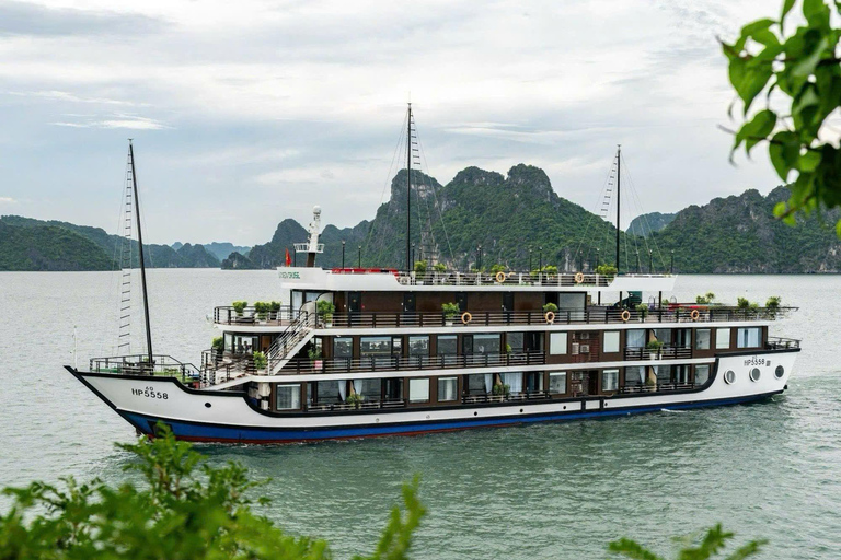 Hanoi: 2-Day Ha Long &amp; Lan Ha Bay 5-Star Boat with Balcony