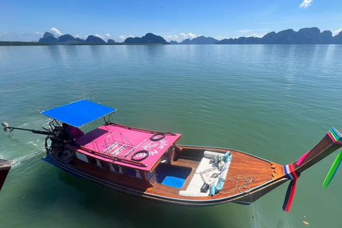 Khao Lak: Private Phang Nga Bay by Luxury Longtail Tour James Bond with Canoe