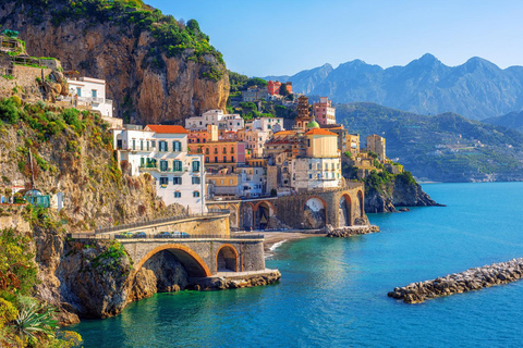 Privérondvaart van een hele dag langs de kust van Amalfi vanuit PraianoBoottocht langs de Amalfikust vanuit Praiano