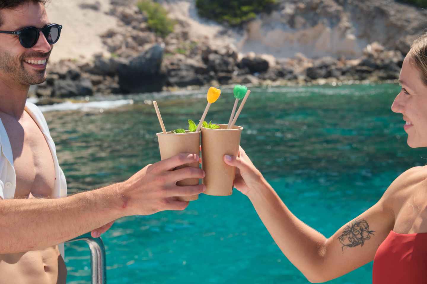 S'Arenal: Sunset Catamaran Cruise with BBQ