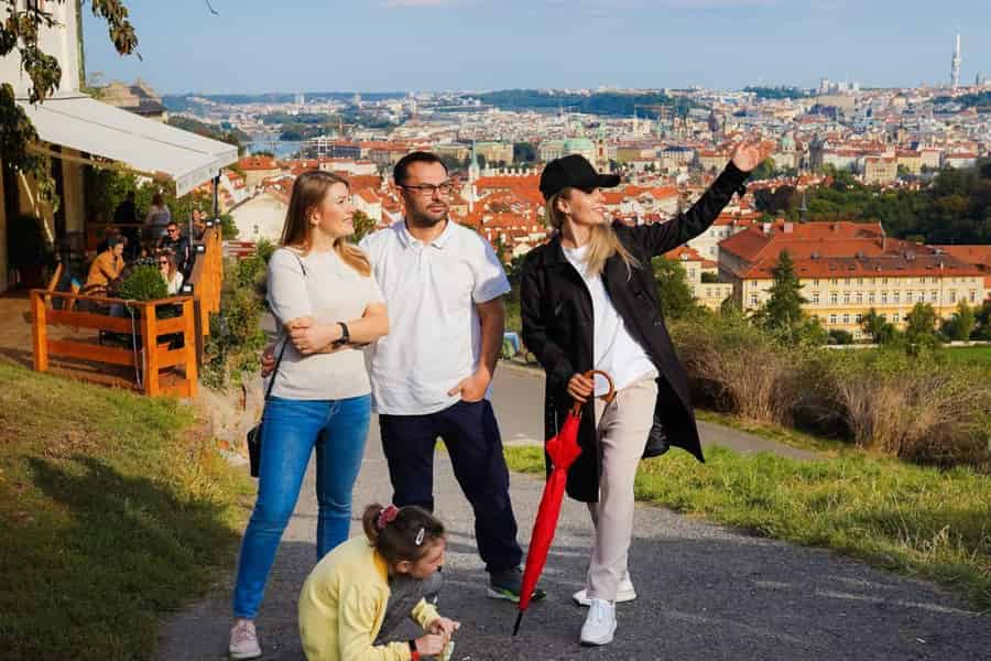 Uitzicht op de Praagse burcht en het klooster