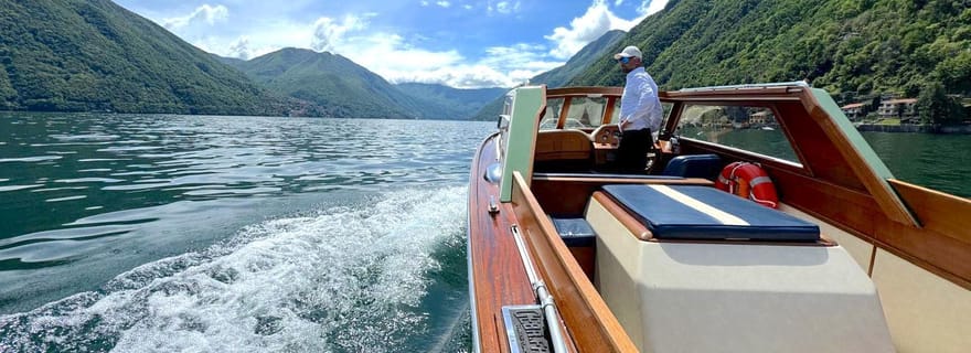 Lac de Côme : Expérience inoubliable à bord d'un bateau vénitien