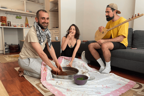 Traditional Home Dinner Night with Çiğköfte - Learn and EatLearn How to Make Çiğ Köfte from Locals in Istanbul