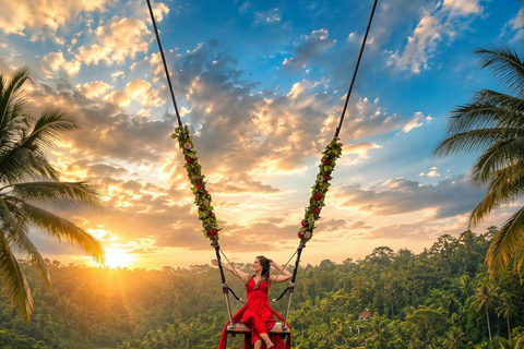 Ubud: Monkey Forest & Waterfalls With Bali Swing Tour Ubud Private Tour Without Ticket