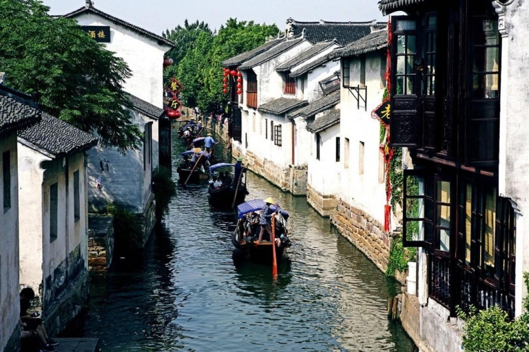 Excursion privée d'une journée à Suzhou et Zhouzhuang au départ de ShanghaiVisite privée avec tour en bateau